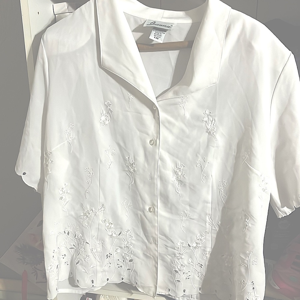 Women's White Blouse Size - Large